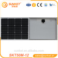 высокое качество малый Mono 50W солнечные панели